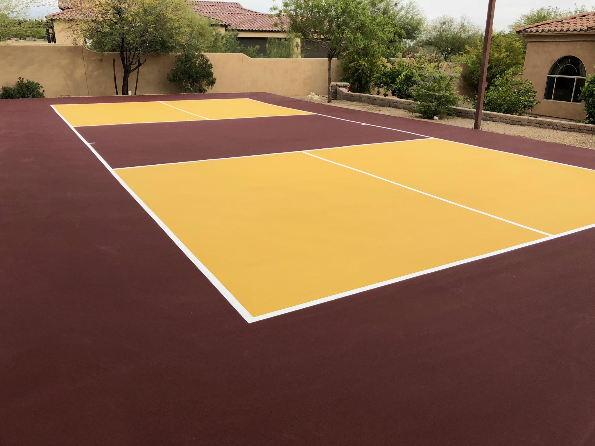 Thi công sân pickleball SPORTTEK nền ciment